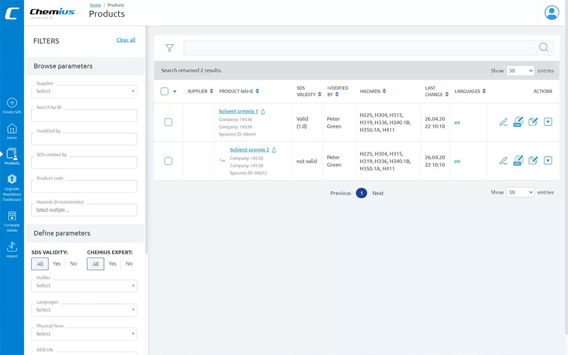 Manage synonyms in the dashboard