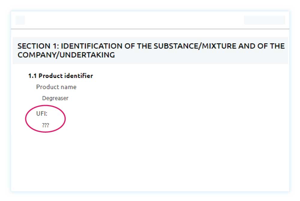 Are UFI codes in the SDS obligatory? Is change in UFI for environmental hazards expected?