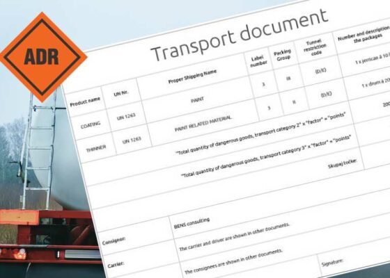 ADR Transport document - everything you need to know