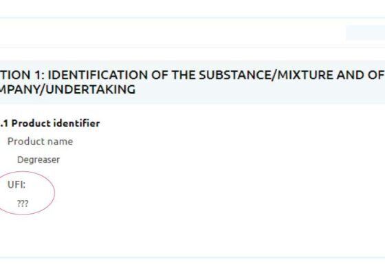 Are UFI codes in the SDS obligatory? Is change in UFI for environmental hazards expected?